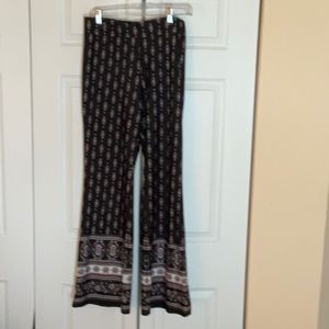 Poly spandex stretch pants